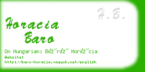 horacia baro business card